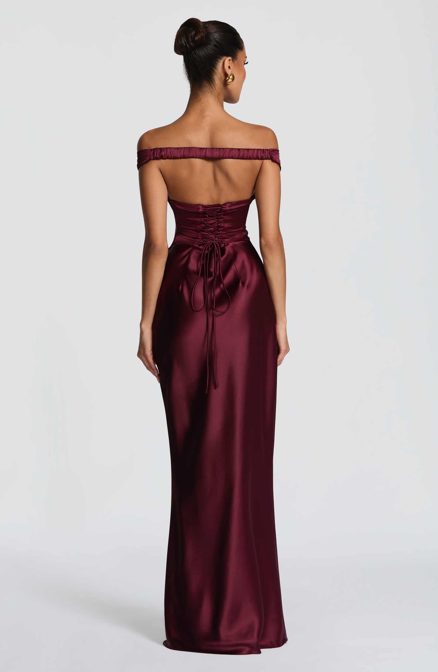 AURELIA MAXI DRESS - CHERRY LACQUER