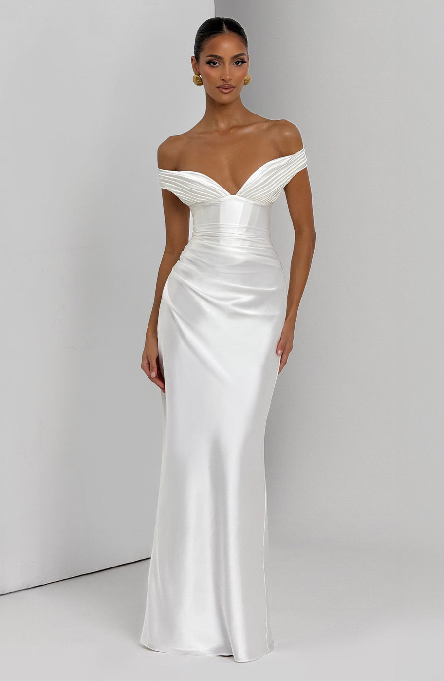 VESTIDO LARGO AURELIA - MARFIL