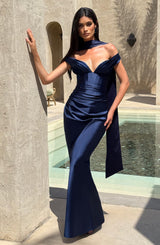 AURELIA MAXI DRESS - NAVY