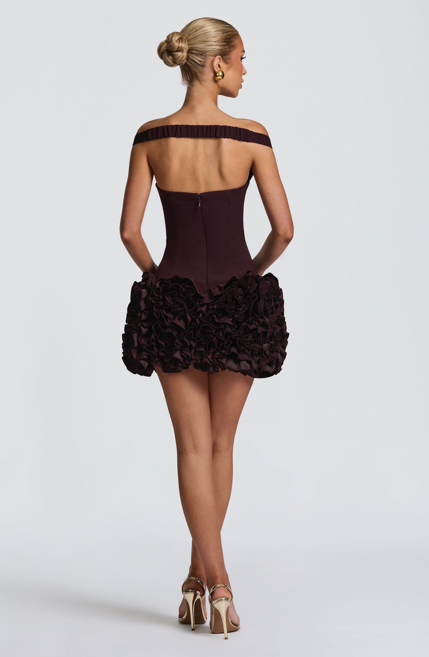 AVETA MINI DRESS - PLUM