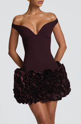 AVETA MINI DRESS - PLUM