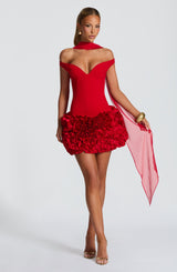 AVETA MINI DRESS - RED