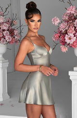 AZARIA MINI DRESS - SAGE