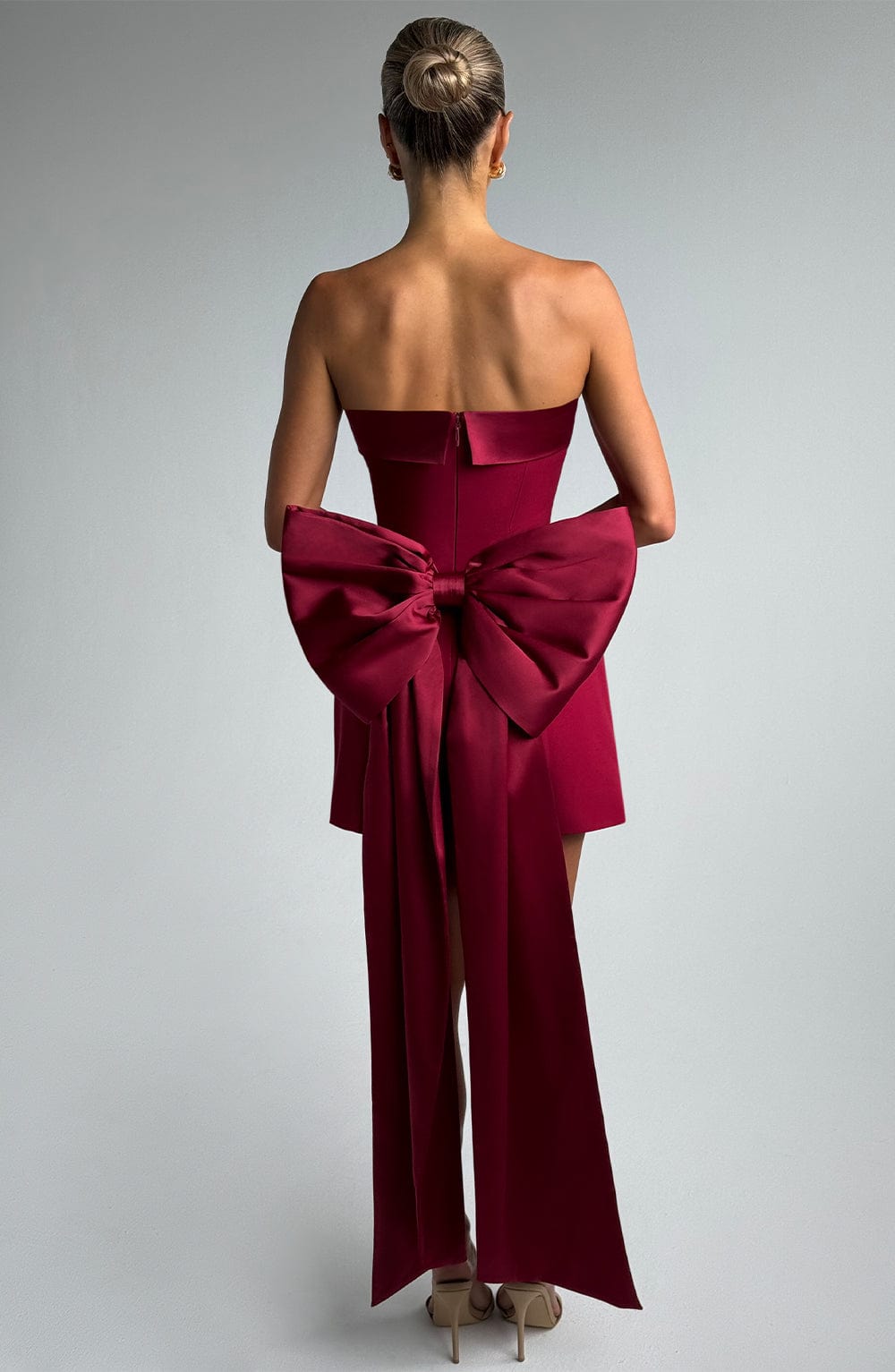 BARBARA MINI DRESS - WINE
