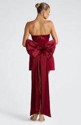 BARBARA MINI DRESS - WINE