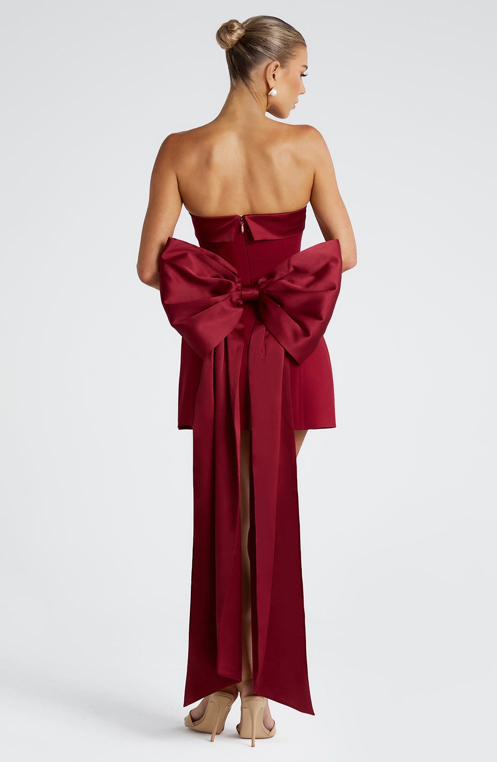 BARBARA MINI DRESS - WINE