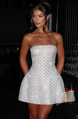 BEATRICE MINI DRESS - IVORY