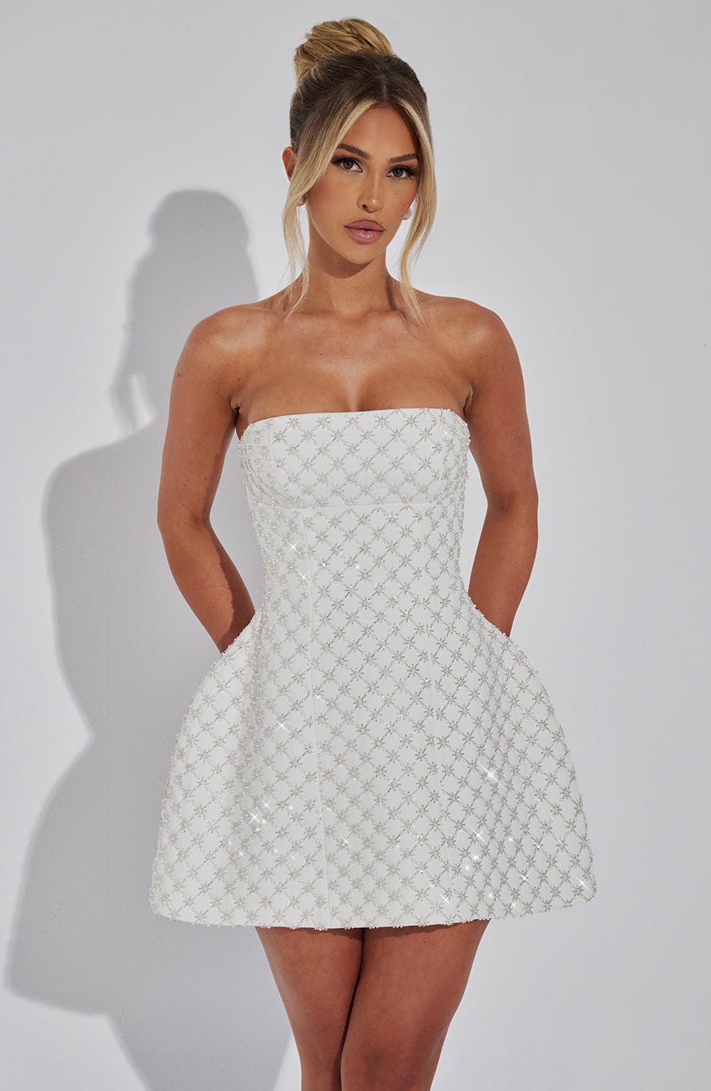BEATRICE MINI DRESS - IVORY
