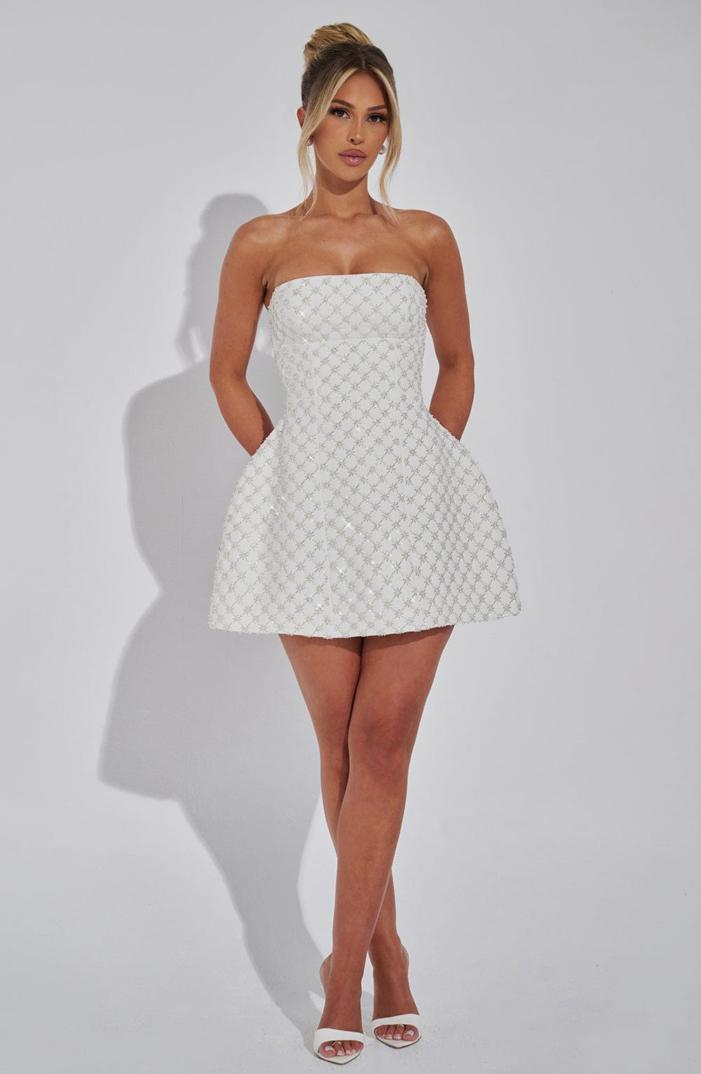 BEATRICE MINI DRESS - IVORY