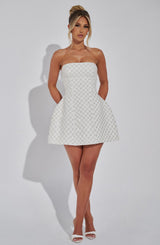BEATRICE MINI DRESS - IVORY