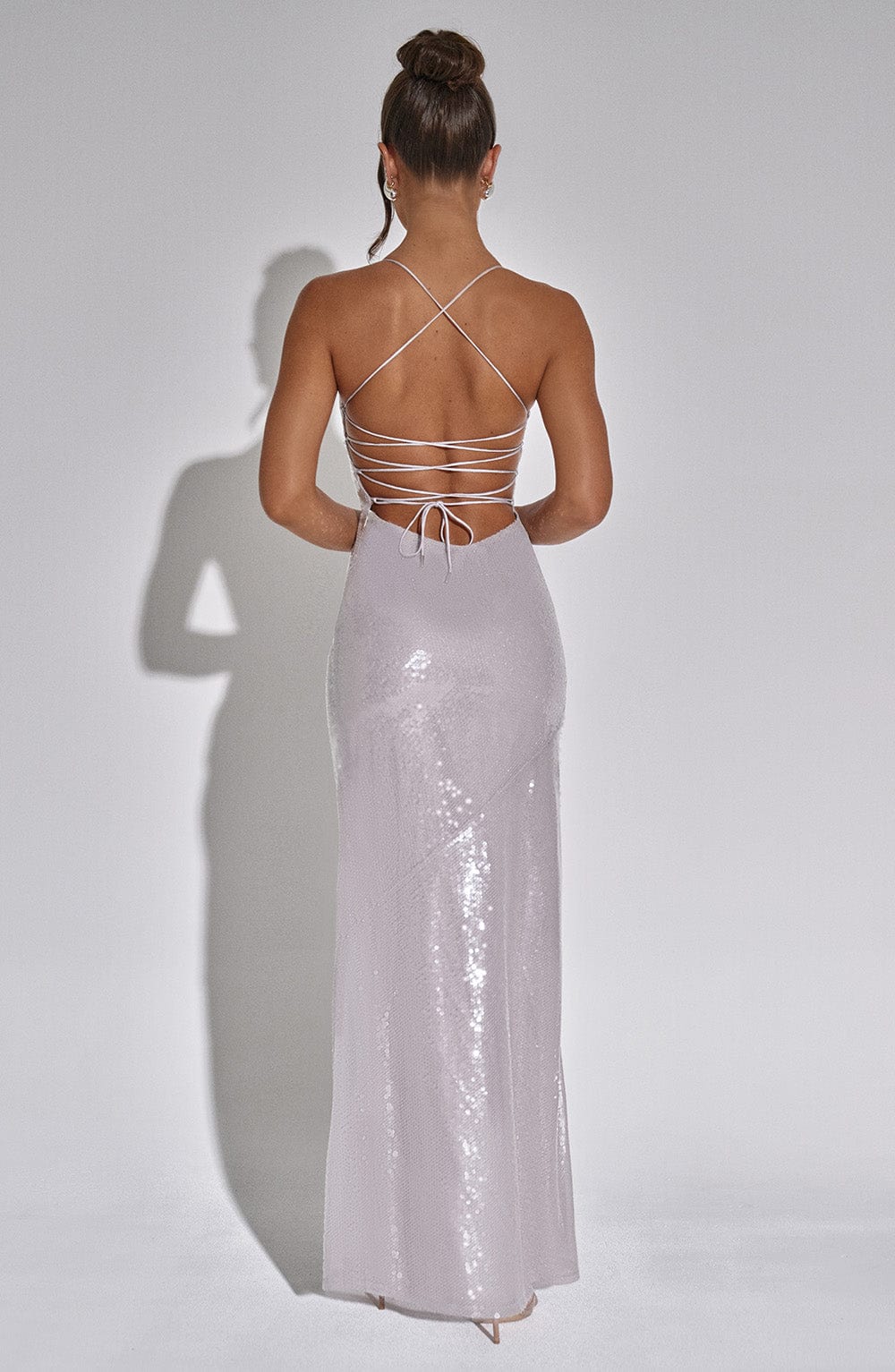 BELLS MAXI DRESS - SILVER