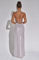 BELLS MAXI DRESS - SILVER