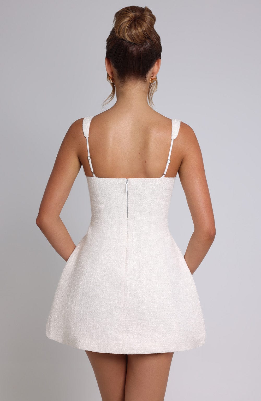 BESSIE MINI DRESS - IVORY