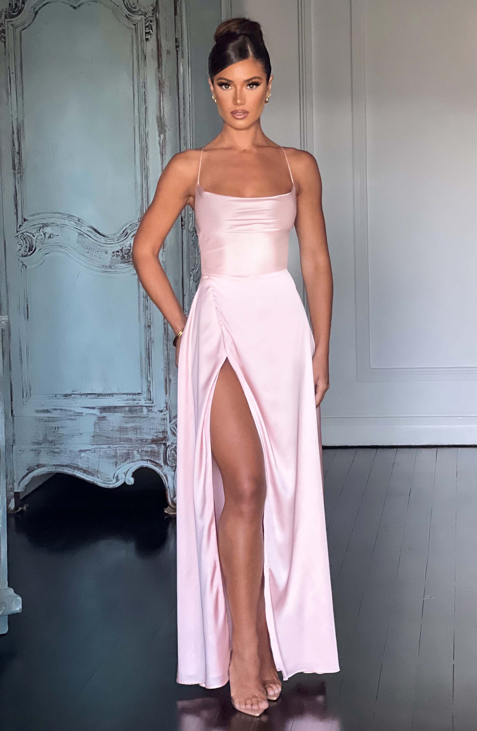BETHANY MAXI DRESS - BLUSH