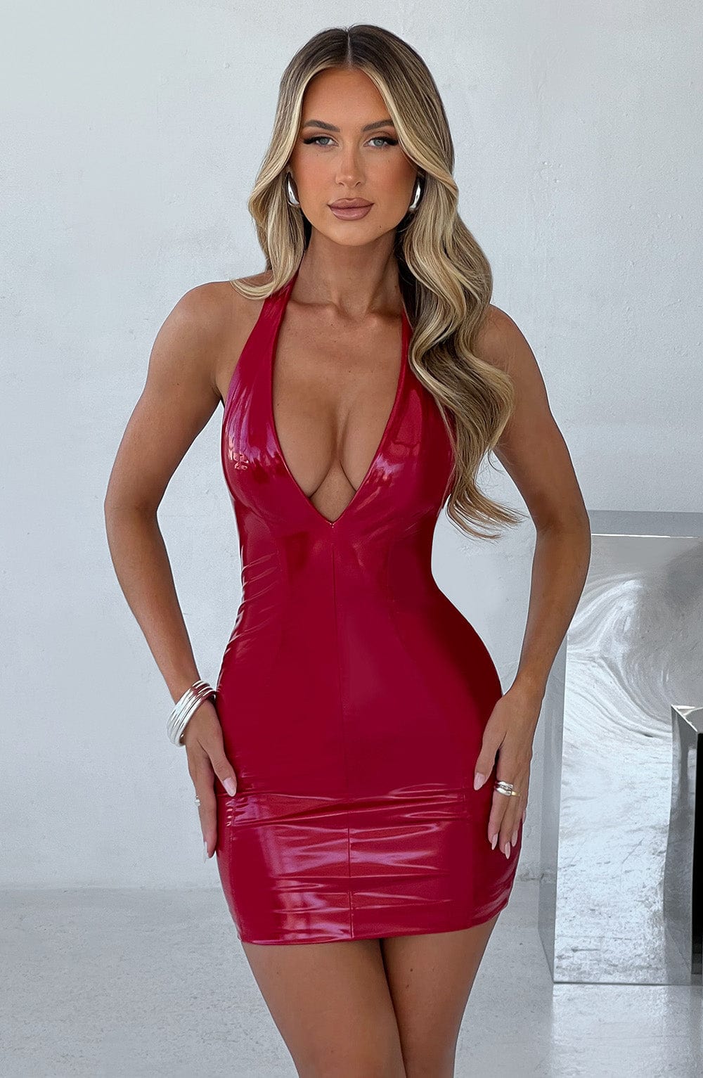 BROOKE MINI DRESS - RED