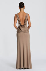 BRUNA MAXI DRESS - STONE