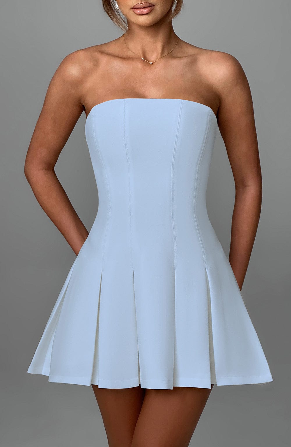 BRYONY MINI DRESS - BLUE