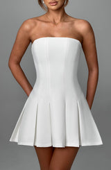 BRYONY MINI DRESS - IVORY
