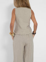 AIRA™ - CONJUNTO ELEGANTE DE DOS PIEZAS CON CHALECO Y PANTALÓN DE PIERNA ANCHA
