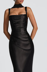 CALANTHE MAXI DRESS - BLACK