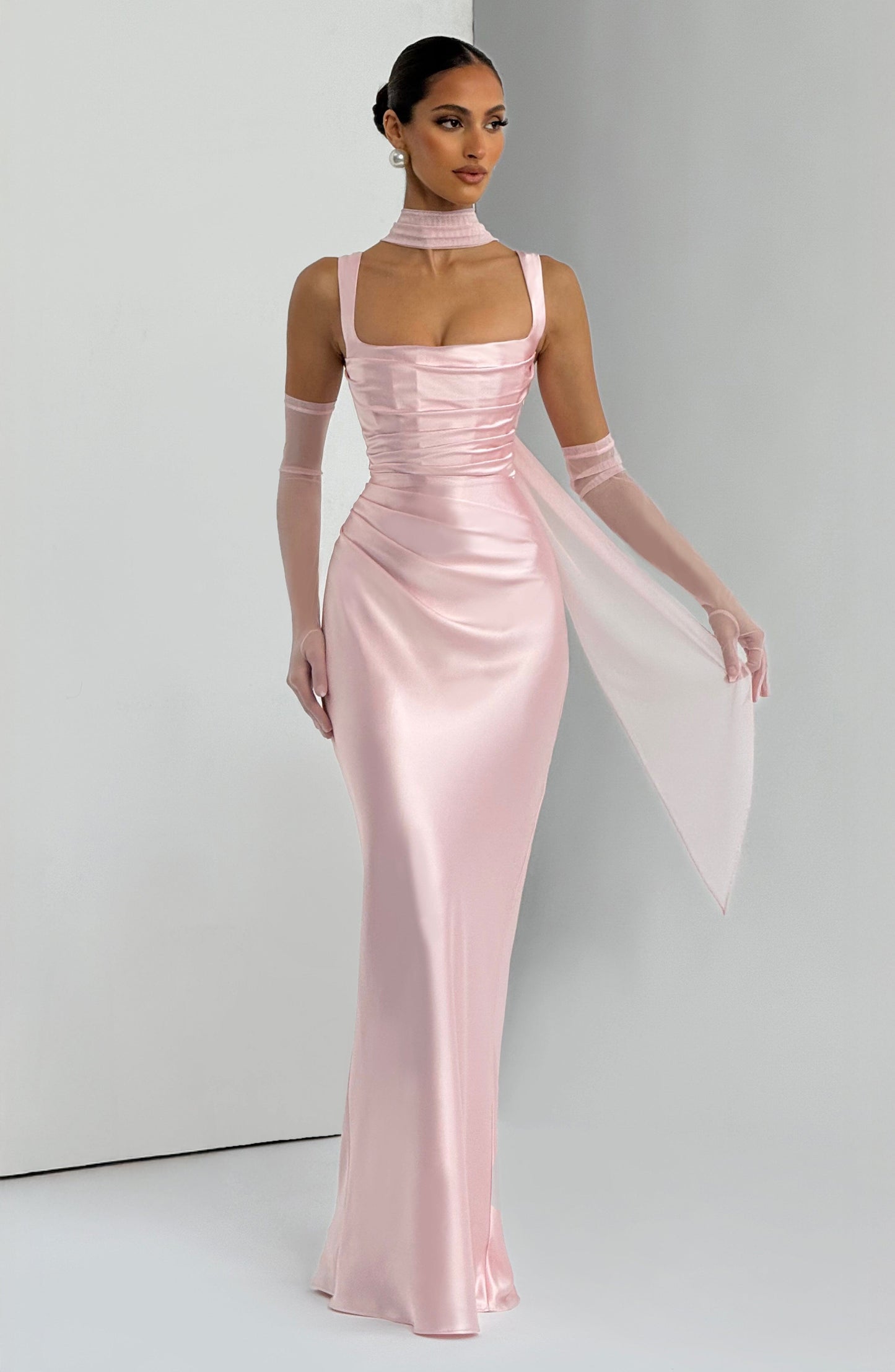 CALANTHE MAXI DRESS - BLUSH