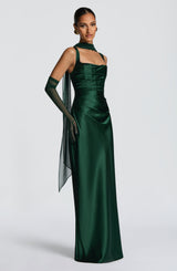 CALANTHE MAXI DRESS - EMERALD