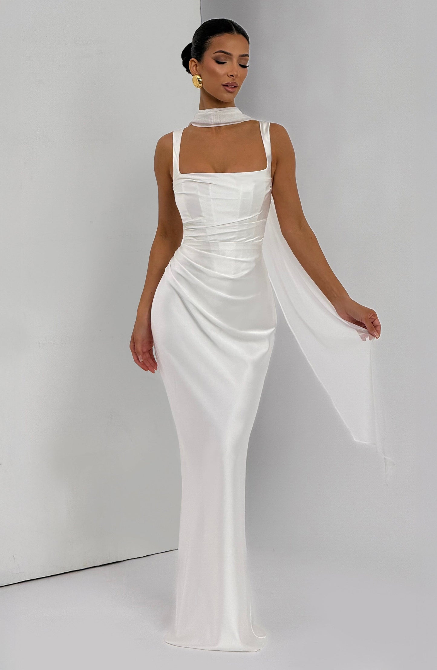 CALANTHE MAXI DRESS - IVORY