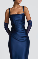 CALANTHE MAXI DRESS - NAVY