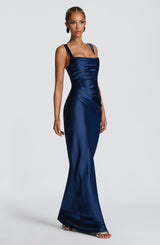 CALANTHE MAXI DRESS - NAVY