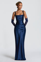 CALANTHE MAXI DRESS - NAVY