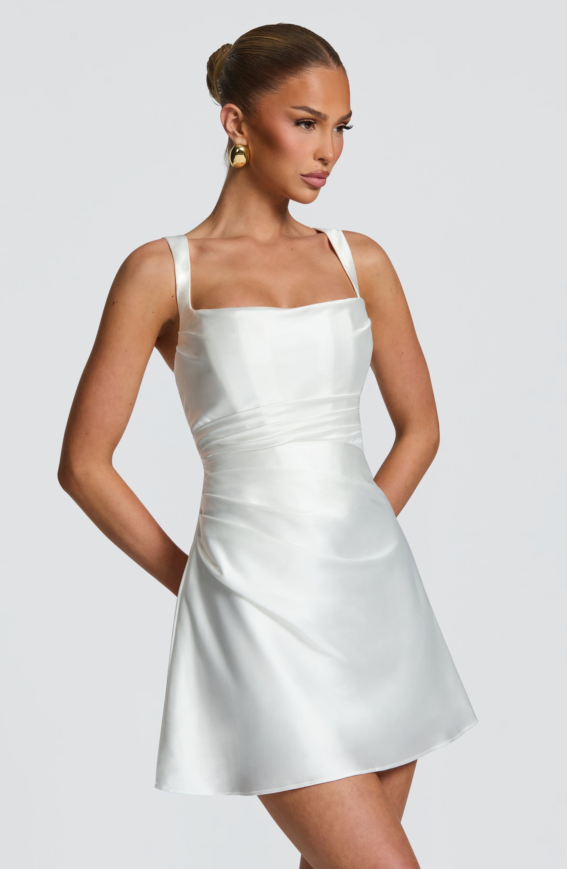 CALANTHE MINI DRESS - IVORY