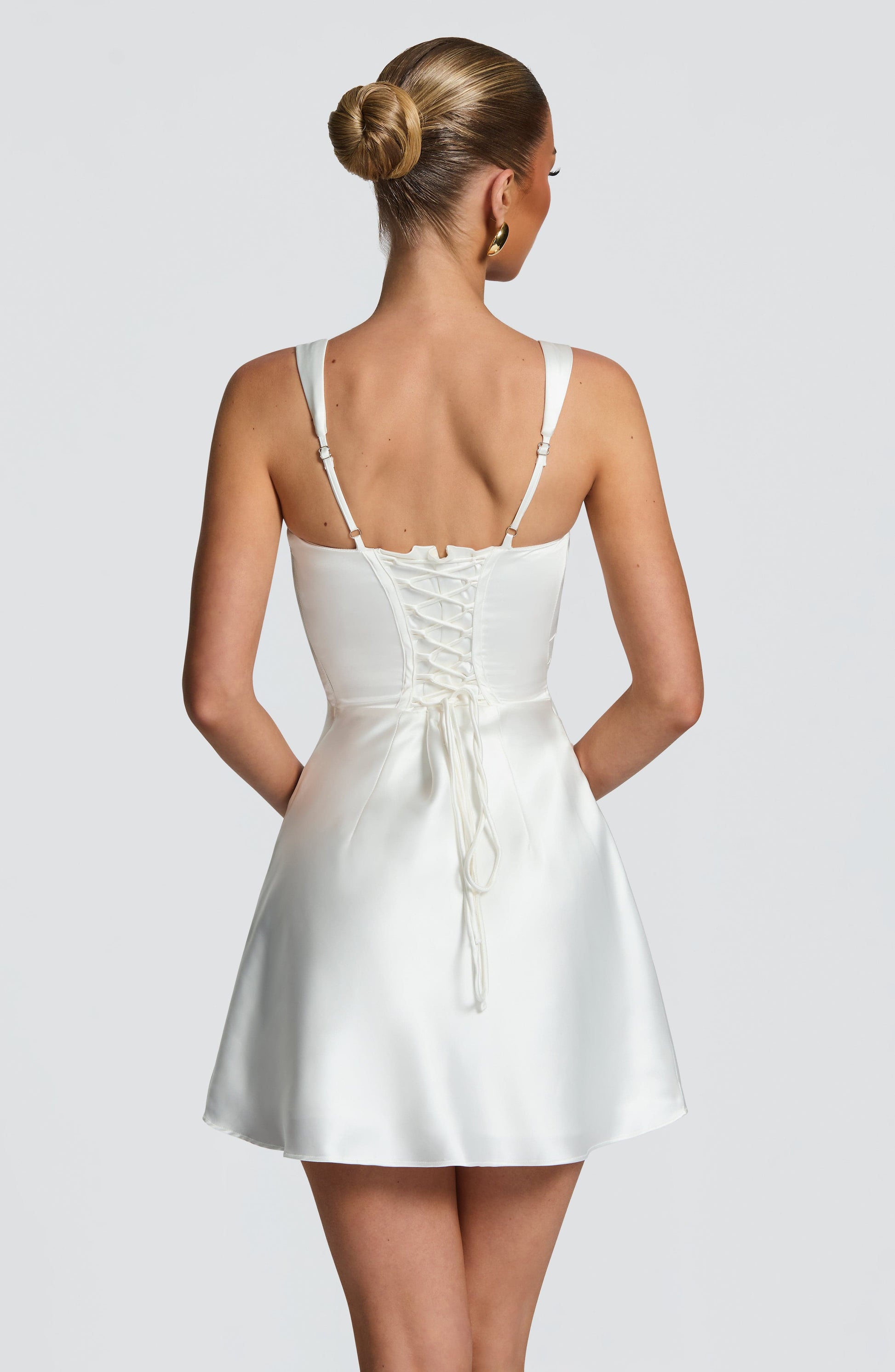 CALANTHE MINI DRESS - IVORY