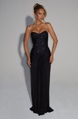 CARINA MAXI DRESS - BLACK