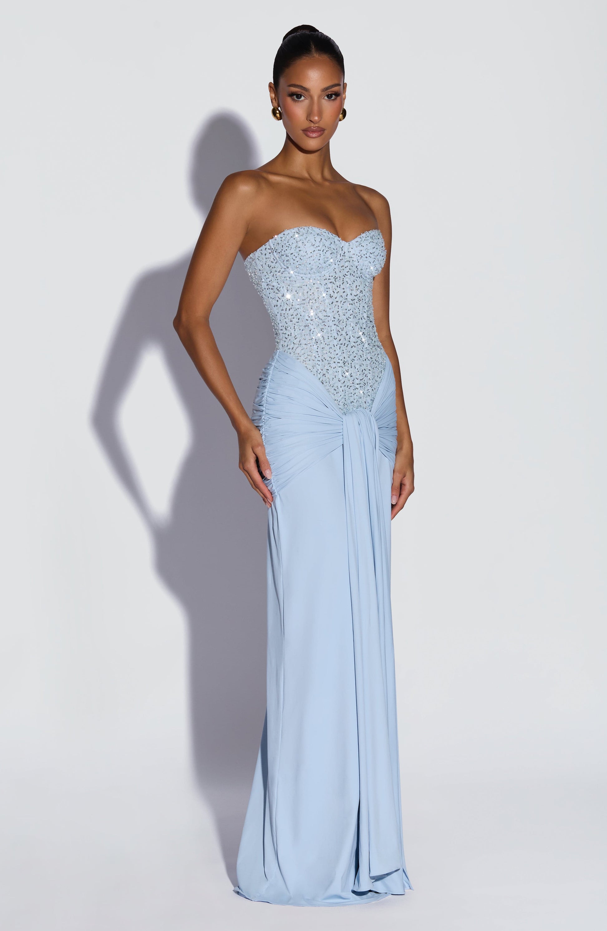 CARINA MAXI DRESS - GLACIER BLUE