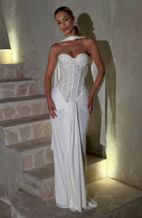 CARINA MAXI DRESS - IVORY