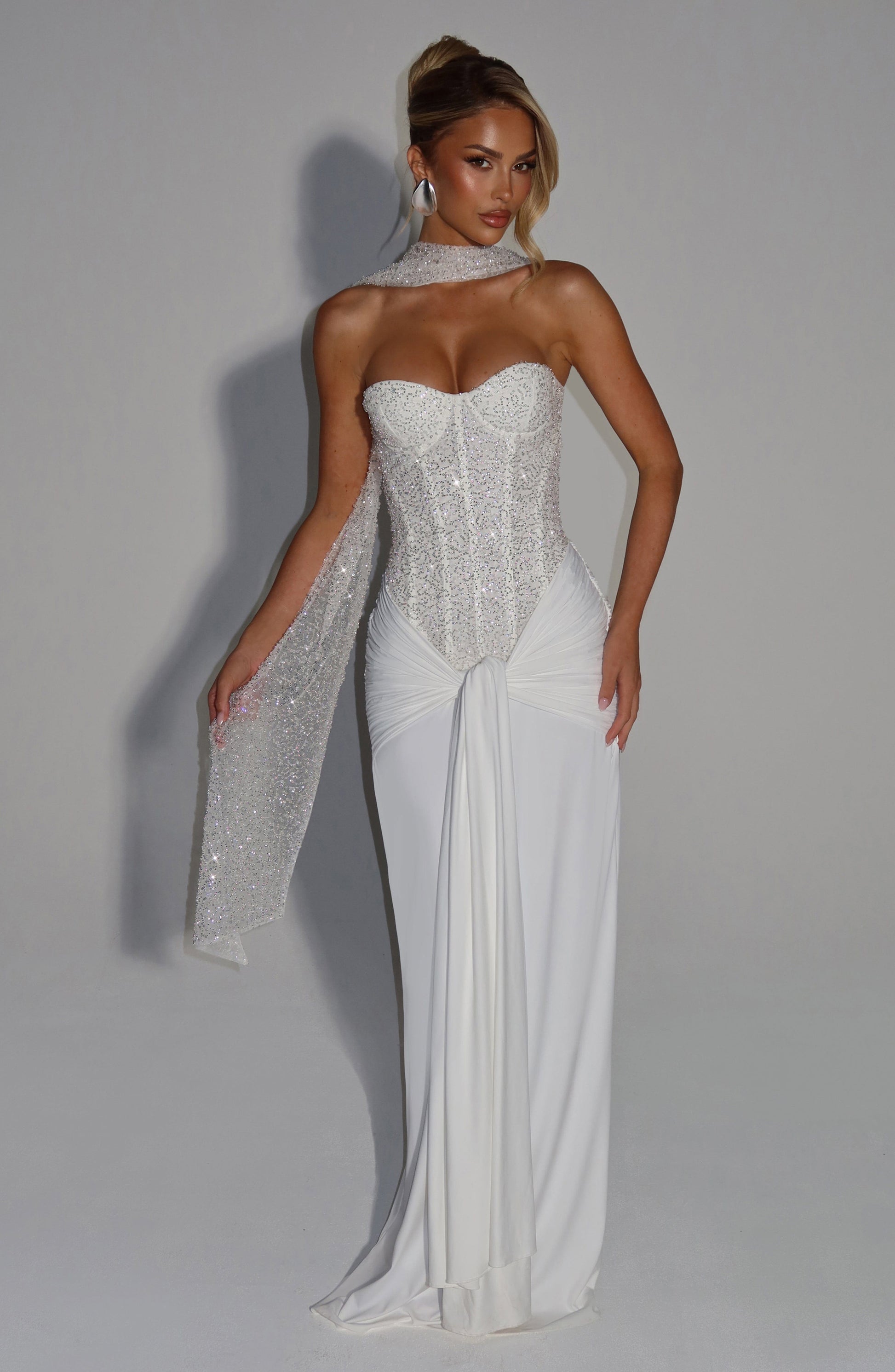 CARINA MAXI DRESS - IVORY