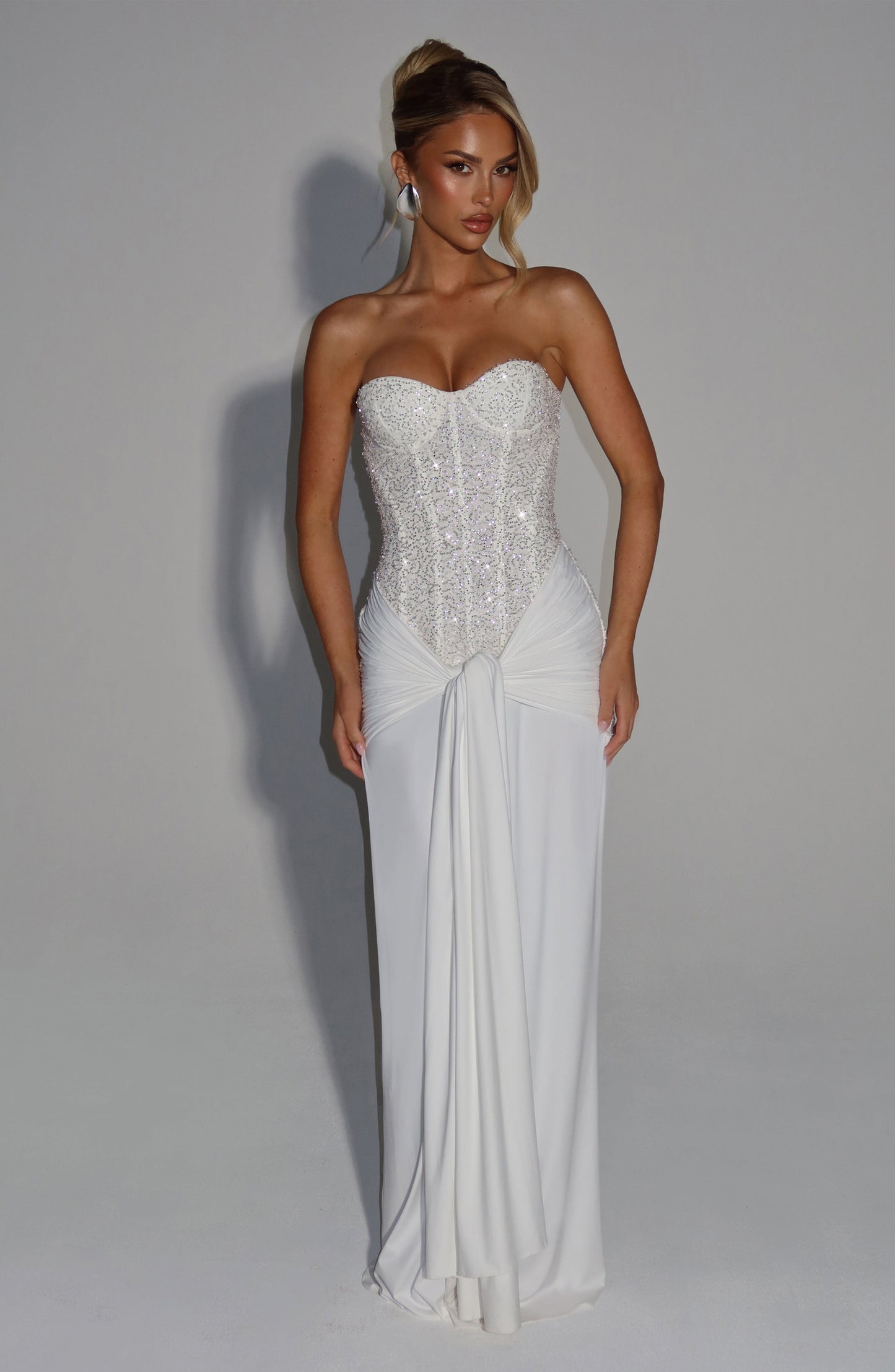 CARINA MAXI DRESS - IVORY