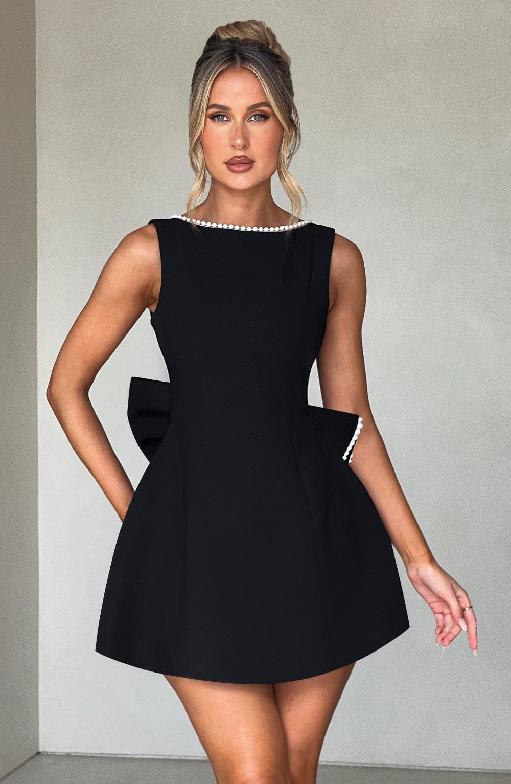 CARRIE MINI DRESS - BLACK