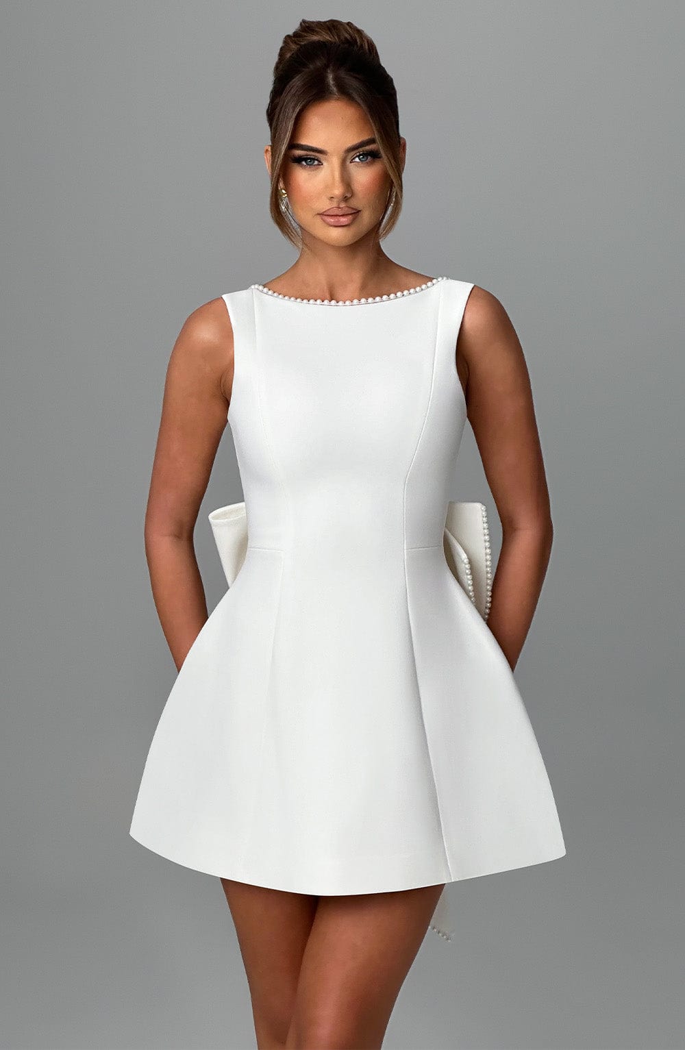 CARRIE MINI DRESS - IVORY