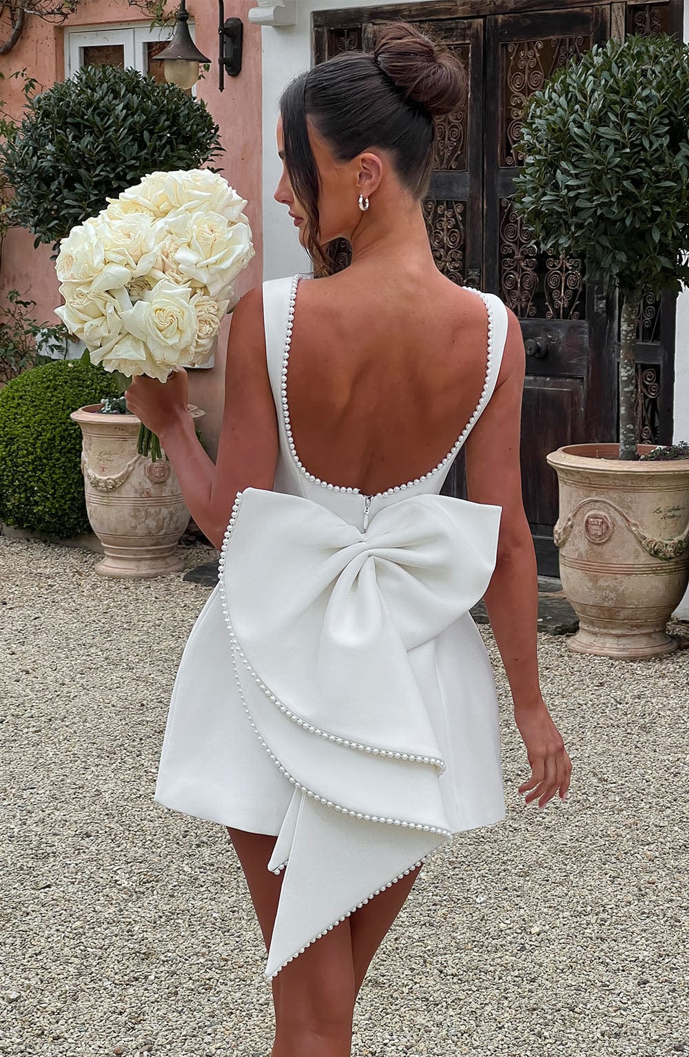 CARRIE MINI DRESS - IVORY