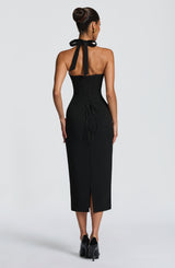 CASSIA MIDI DRESS - BLACK