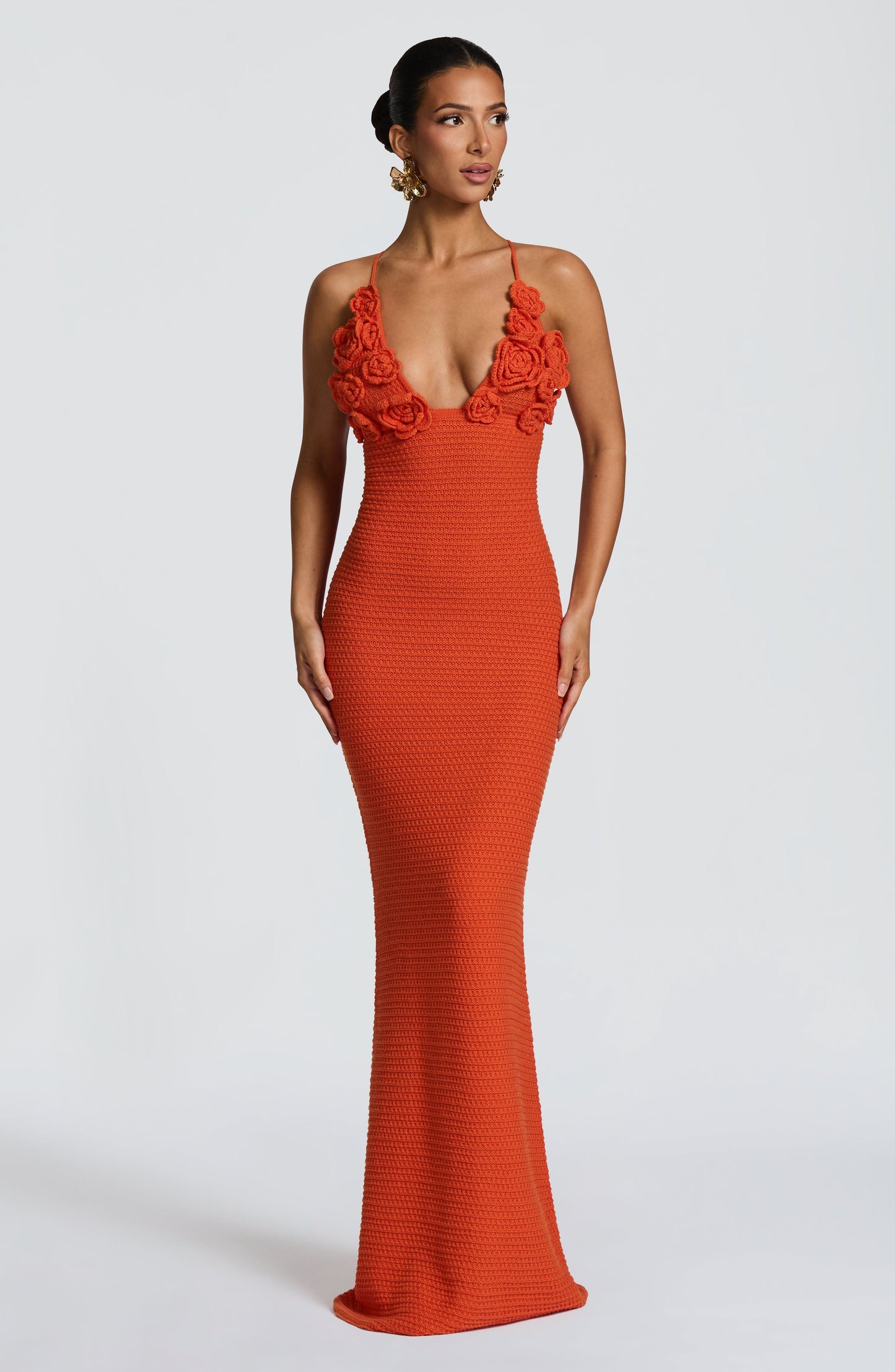 CELAENA MAXI DRESS - ORANGE