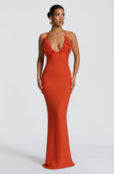 CELAENA MAXI DRESS - ORANGE