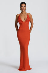 CELAENA MAXI DRESS - ORANGE