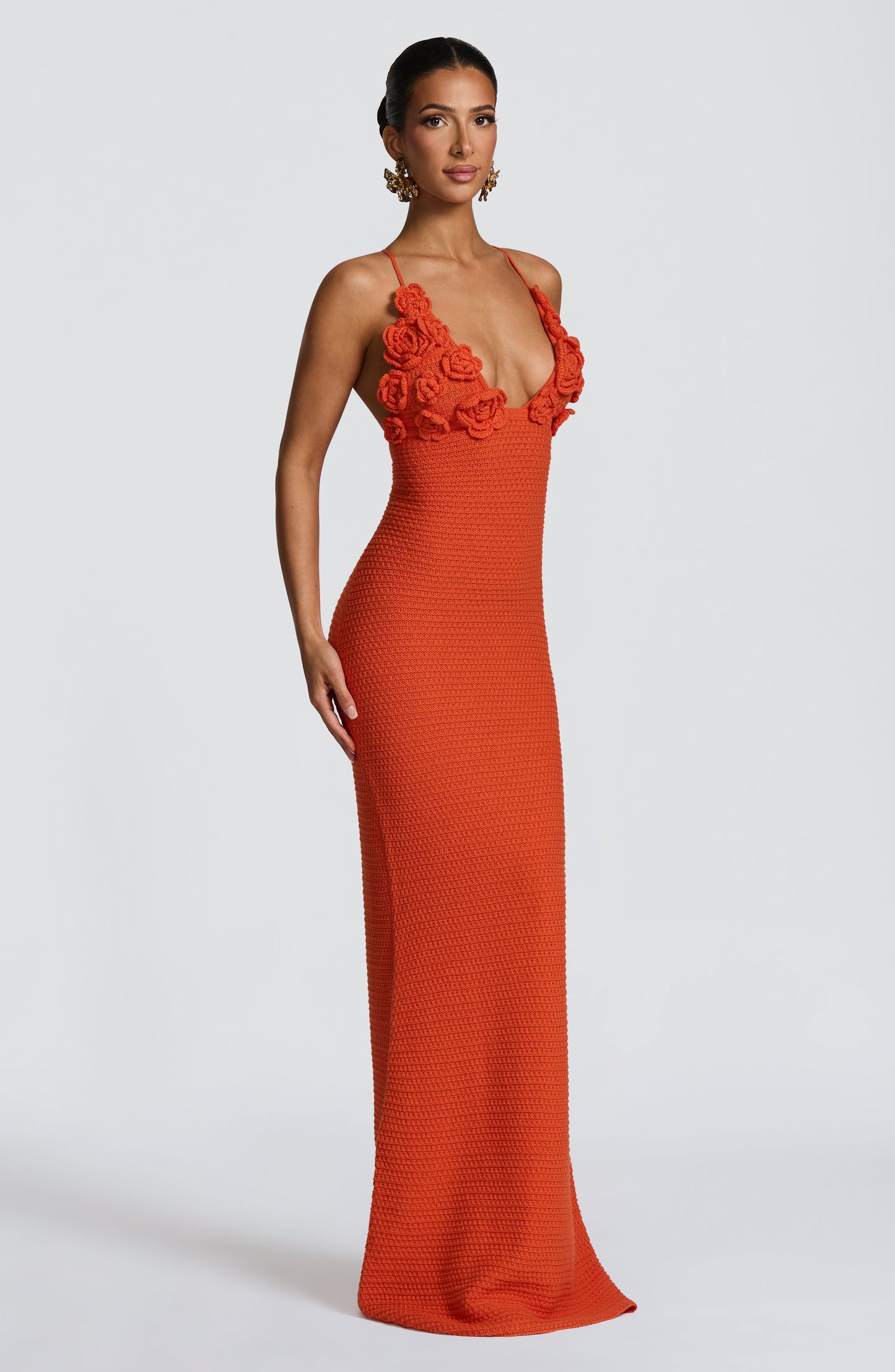 CELAENA MAXI DRESS - ORANGE