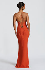 CELAENA MAXI DRESS - ORANGE