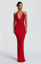 CELAENA MAXI DRESS - RED