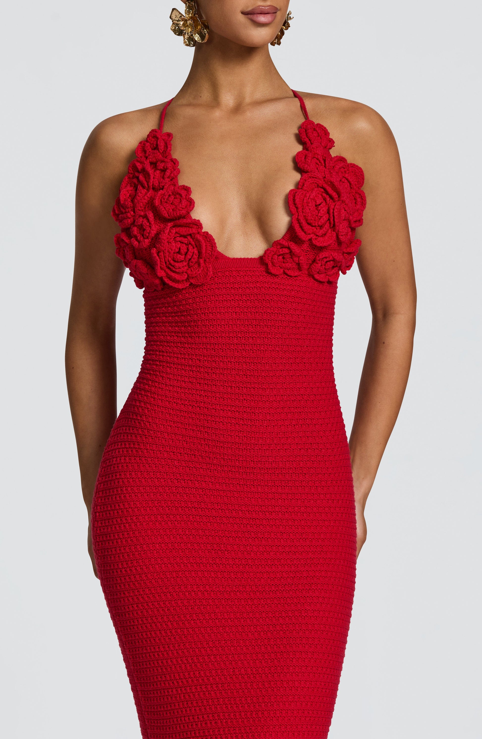CELAENA MAXI DRESS - RED