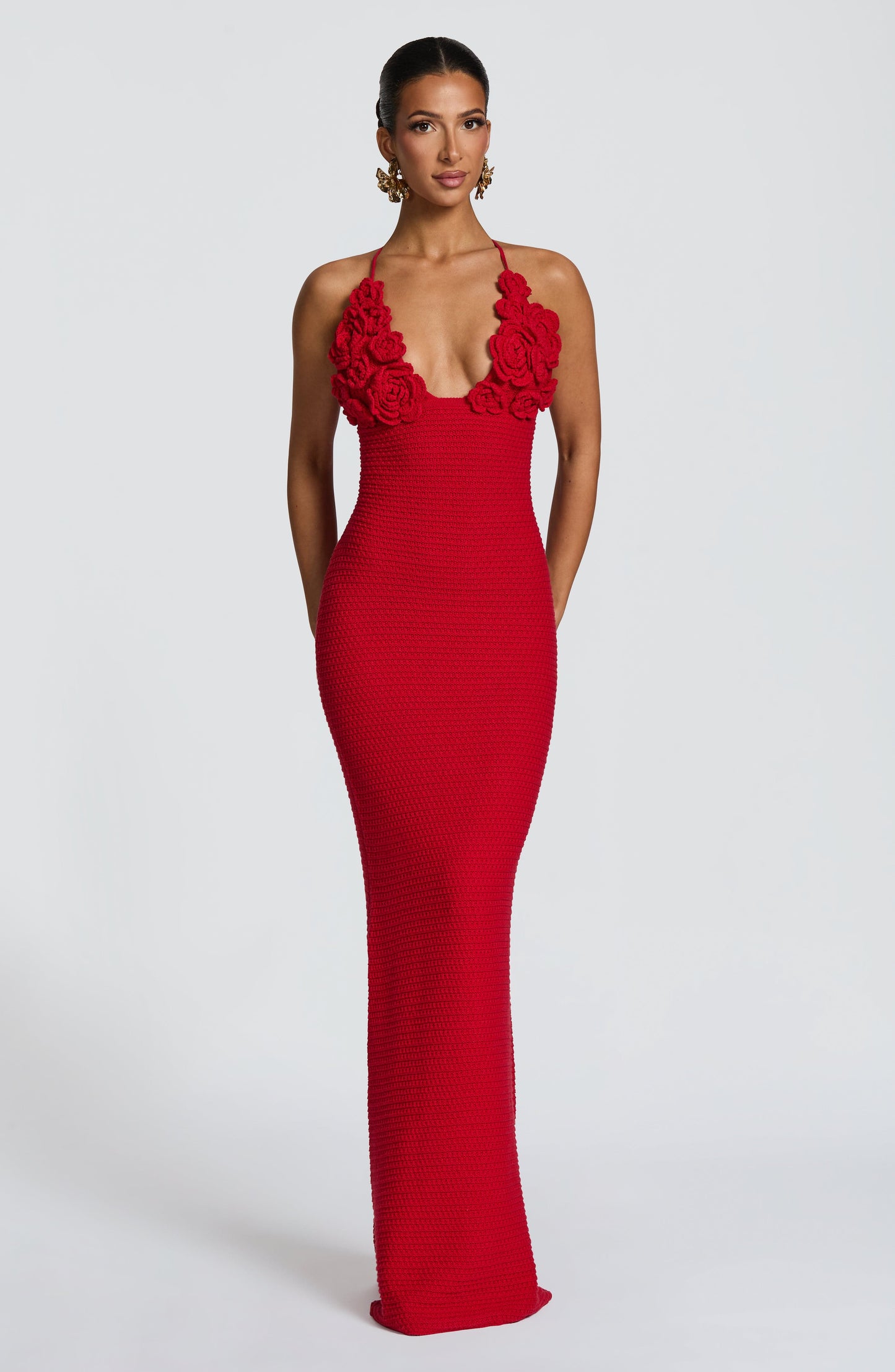 CELAENA MAXI DRESS - RED
