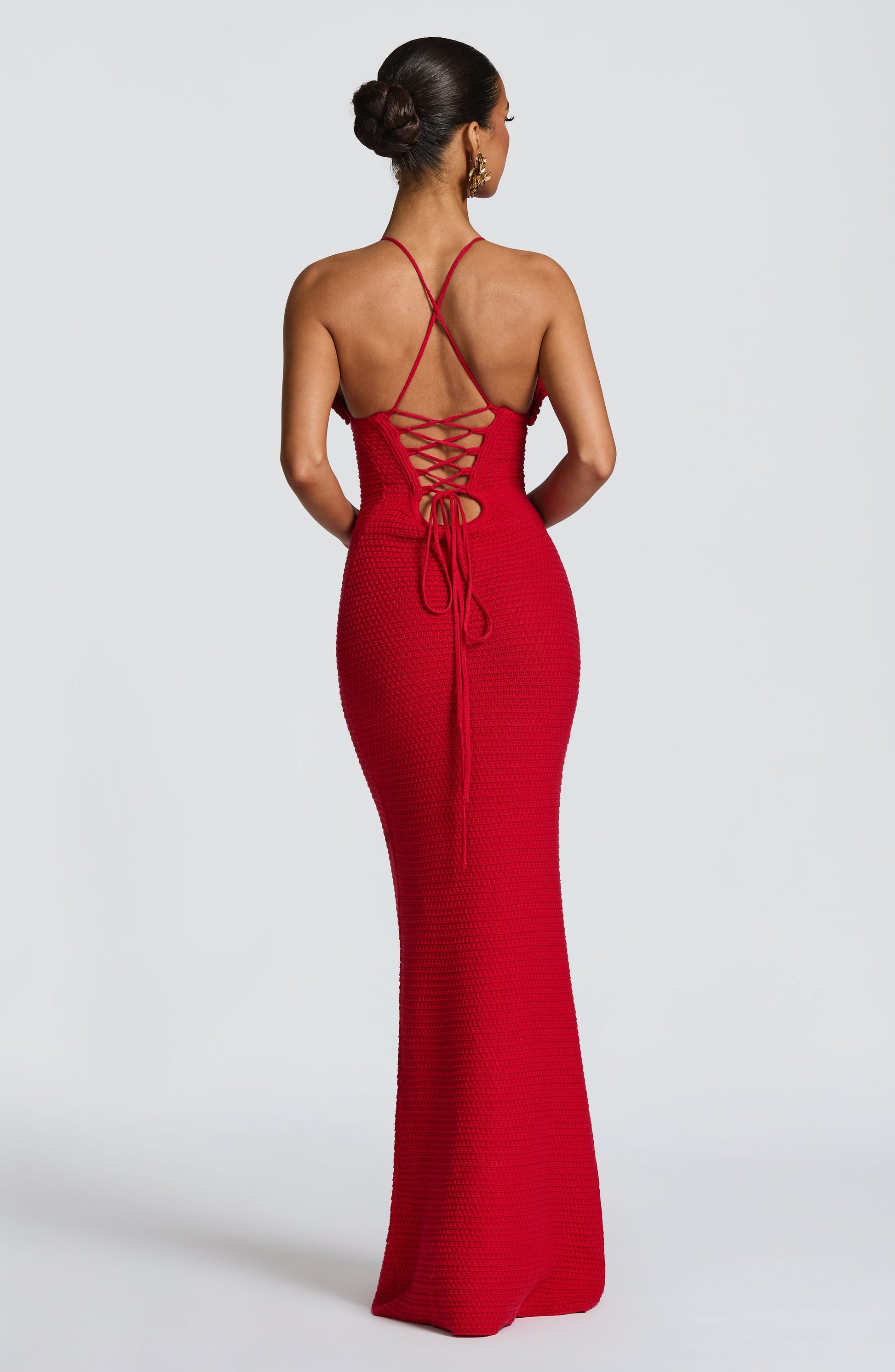 CELAENA MAXI DRESS - RED